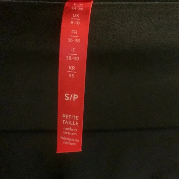 SPANX Black Faux Leather Pull On Leggings Small Petite - Picture 6 of 6